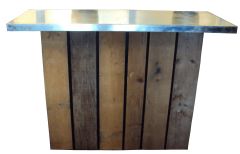 Bar Steigerhout Zillver