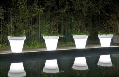 Bloempot White Light