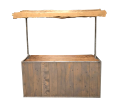 Buffetkraam Grey-Wash Jute indoor