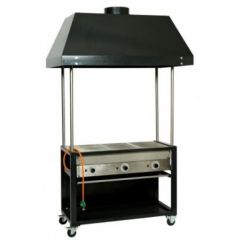 Barbecue met Afzuigkap