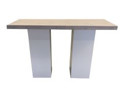 Statafel White Grey-Wash XL